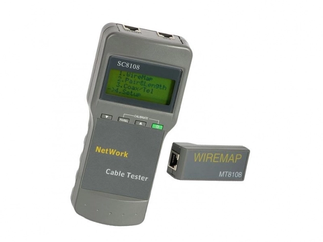 Kábelteszter Nagy LCD kijelzővel