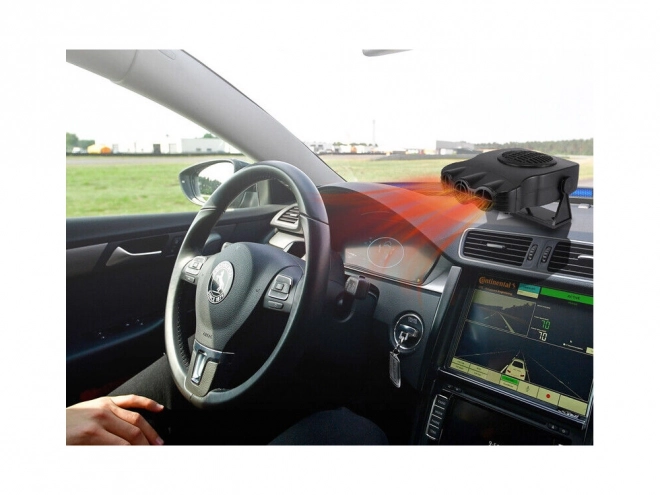 Hordozható autós fűtő és jégtelenítő 200W 12V