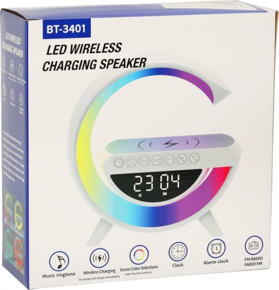 Ébresztőóra, FM rádió és Bluetooth hangszóró