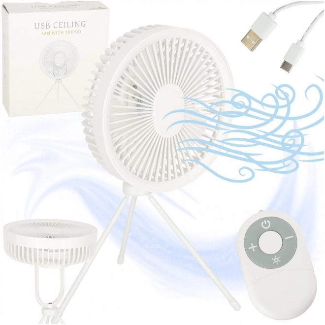 Vezeték nélküli asztali ventilátor fehér