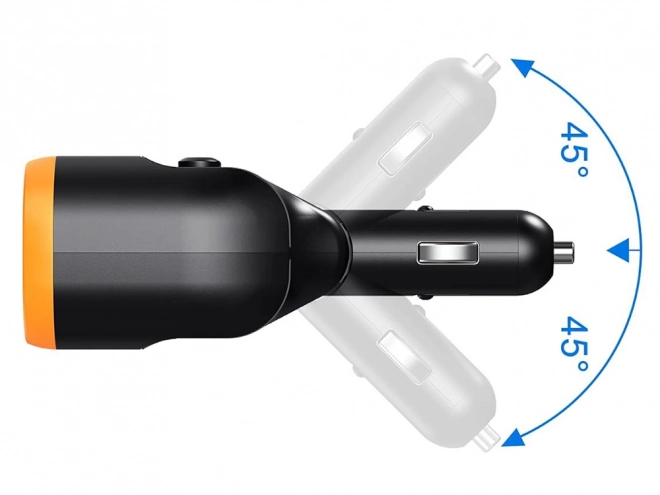 Autós szivargyújtó elosztó dupla USB-A, USB-C QC 3.0 töltő
