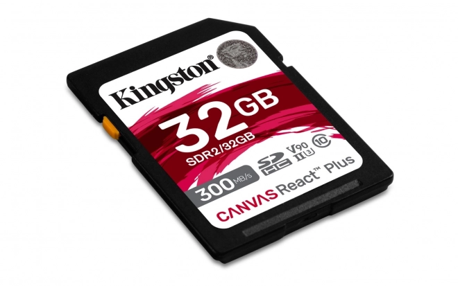 Kingston SD Canvas React Plus UHS-II 32GB memóriakártya