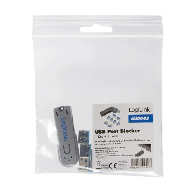 USB portzár kulccsal