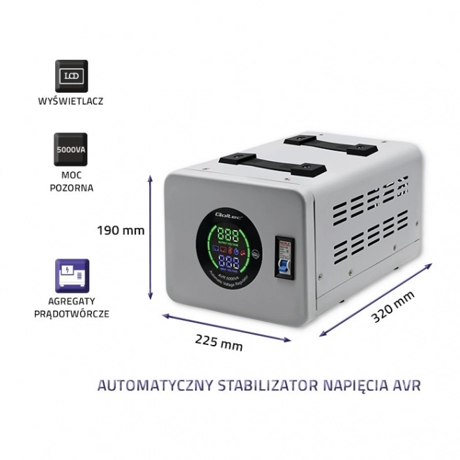 Qoltec automatikus feszültség stabilizátor 5000VA