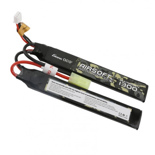 Gens Ace 1300mAh 25C LiPo akkumulátor mini Tamiya csatlakozóval