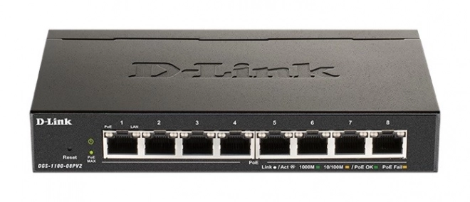 D-Link DGS-1100 okos gigabit switch 8 port