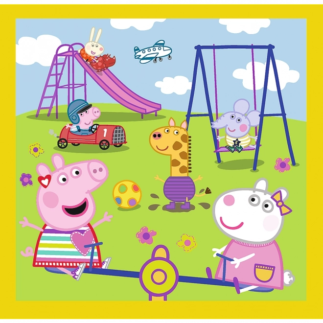 Peppa malac vidám napja 3 az 1-ben puzzle