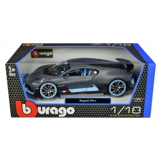 Bburago Bugatti Divo szürke modellautó