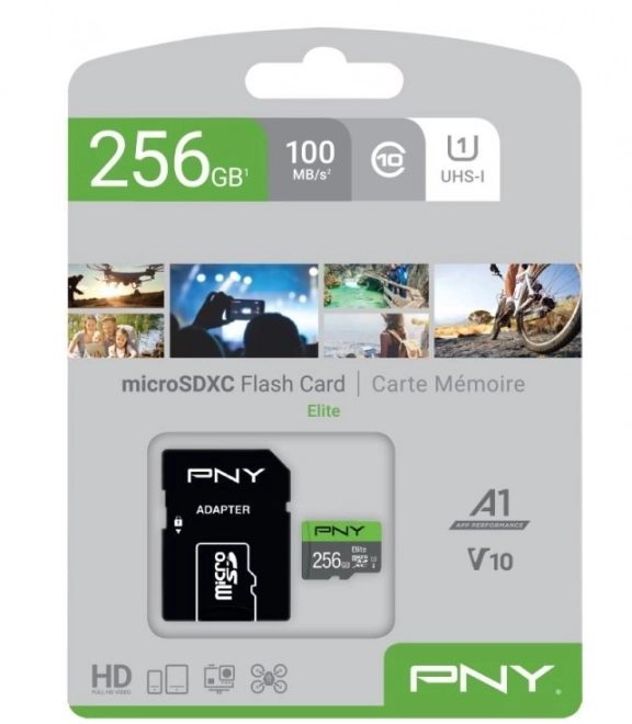 Pny Elite MicroSDXC 256GB memóriakártya