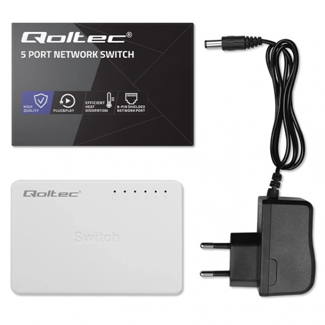 Hálózati switch 5 portos RJ45 1000Mbps