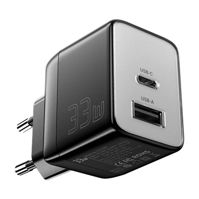 Essager 33W falra szerelhető gyorstöltő USB-A és USB-C portokkal