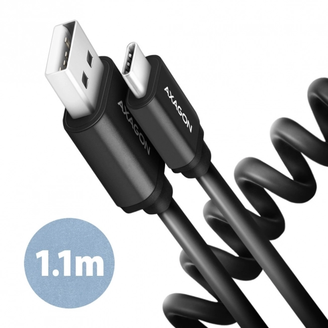 Kábel Twister USB-C - USB-A, 1.1m