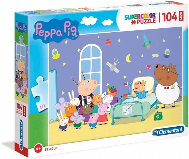 Clementoni Peppa Malac Maxi Puzzle - 104 darab