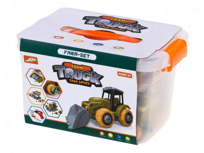 Gyermek traktor és farm készlet játékszett