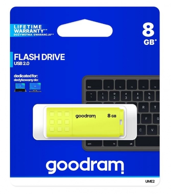 Goodram ume2 pendrive 8gb sárga