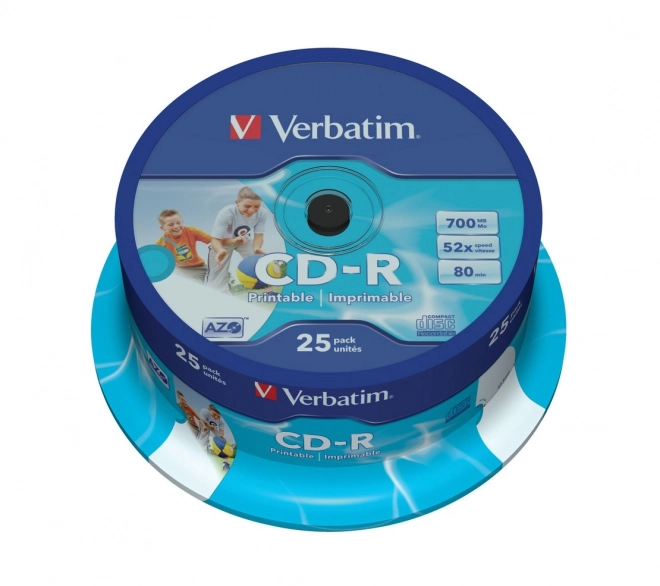 Verbatim nyomtatható CD-R lemez 700MB