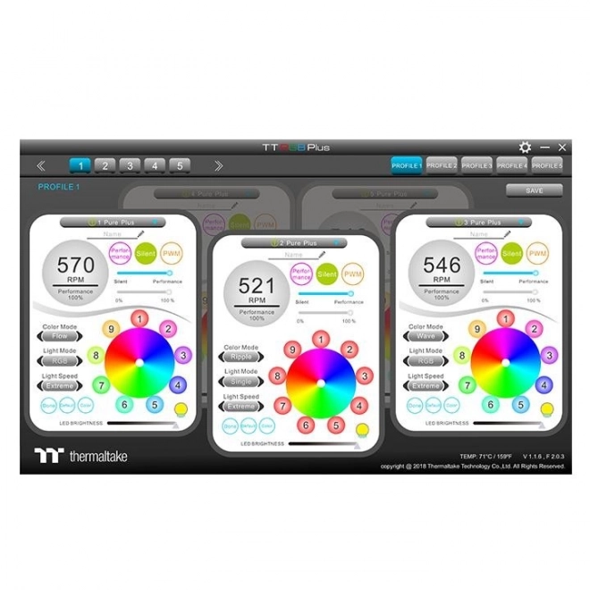 Pure Plus 12 RGB TT Premium ventilátor készlet