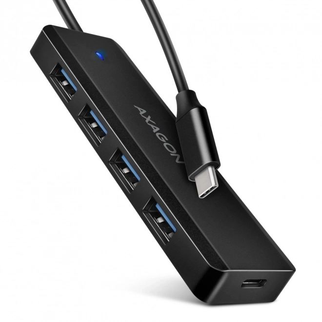 Axagon 4 portos USB hub utazáshoz 5Gbps sebességgel