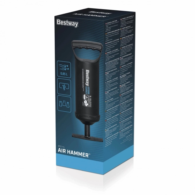 Kézi pumpa BESTWAY 0,85l/ciklus + 3 Fúvóka + Rugalmas tömlő