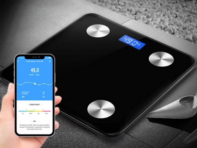 Bluetooth-os intelligens fürdőszobai mérleg