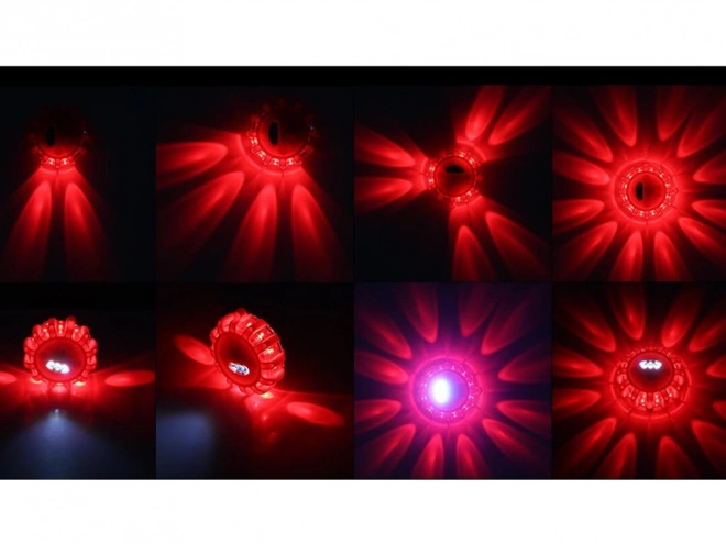 Erős figyelmeztető fény 360° LED-del és mágnessel