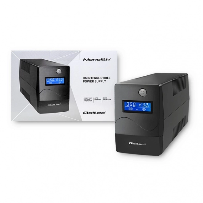 UPS szünetmentes tápegység Monolith 650VA 360W LCD USB RJ45