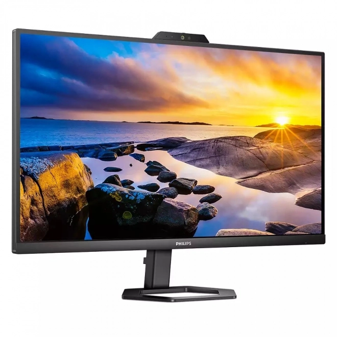 Monitor 27 hüvelykes IPS, HDMI, DP, USB-C, pivot, kamerával és hangszórókkal
