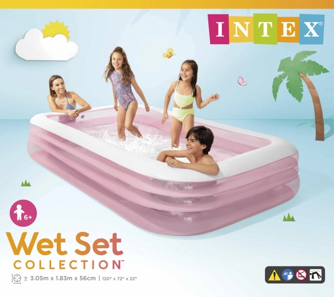 Intex rózsaszín felfújható medence