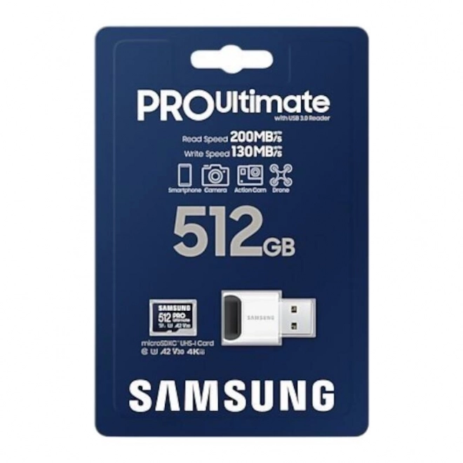 Samsung microSDXC Pro Ultimate 512 GB kártya