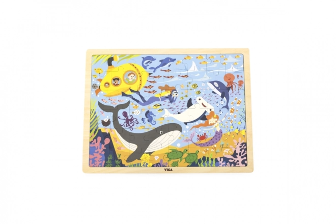Fa puzzle - Tengeri élet 48 darabos