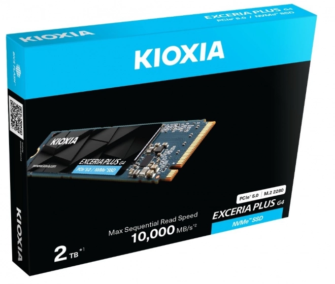 Kioxia Exceria Plus G4 2TB SSD meghajtó PCIe 5.0-val