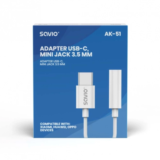 Usb-C átalakító Mini Jack 3,5 mm Xiaomi, Huawei, Oppo kompatibilis