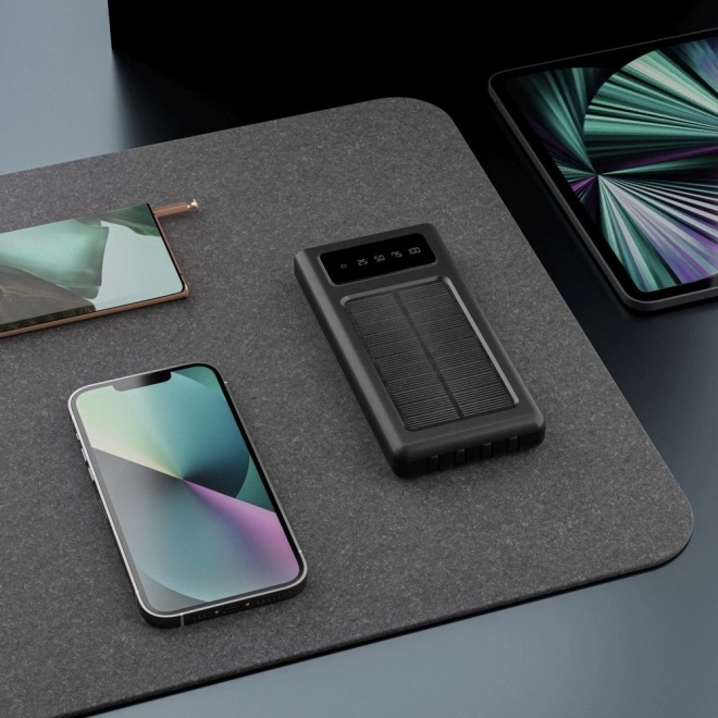Extralink napelemes power bank 10000 mAh fekete