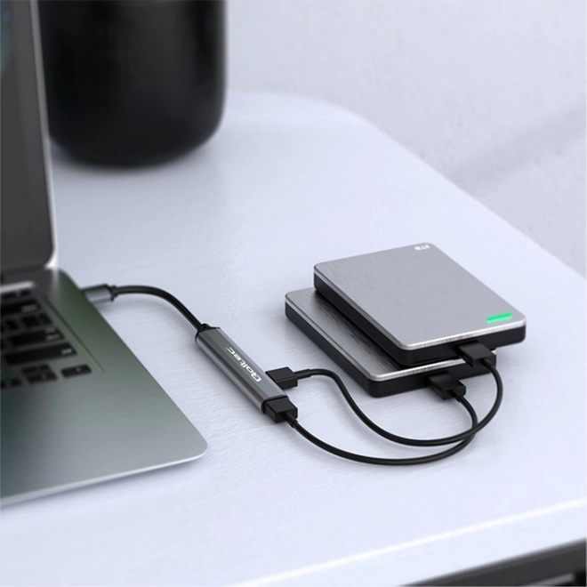 Qoltec USB-C adapter hub 5 az 1-ben