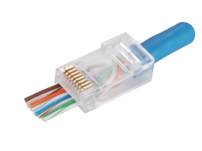 Rj45 áthúzható csatlakozó UTP kat. 5e (100 db)