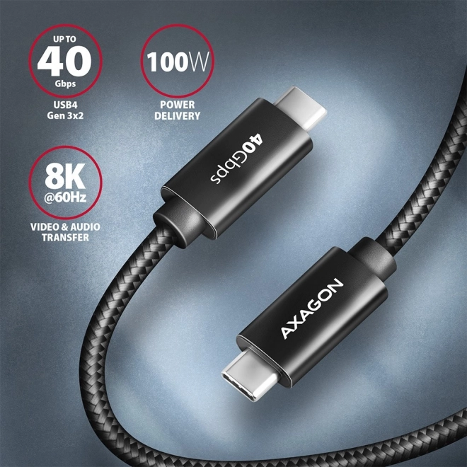 Prémium USB-C - USB-C kábel 8K HD támogatással