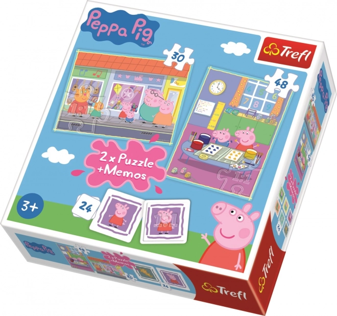 Peppa Pig Puzzle és Memóriajáték csomag