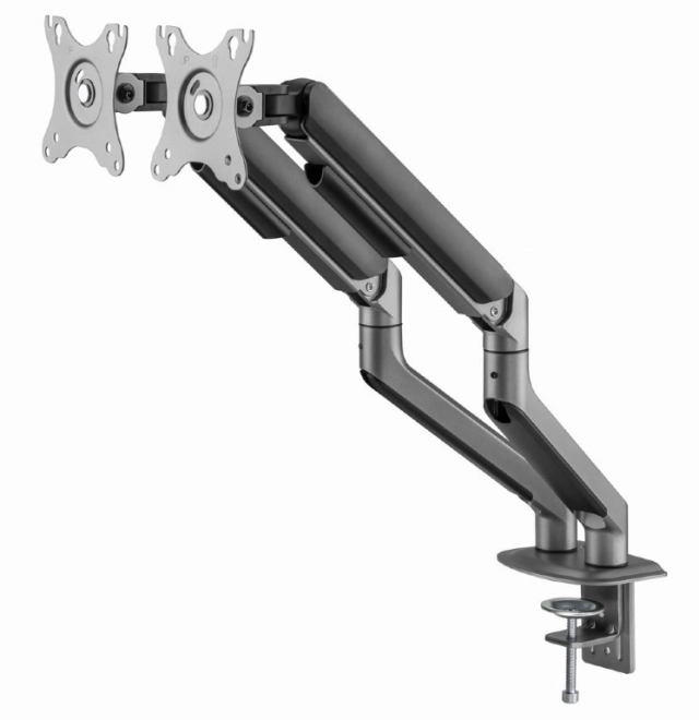 Dupla monitor tartó kar 17-32 colig 9 kg szürke