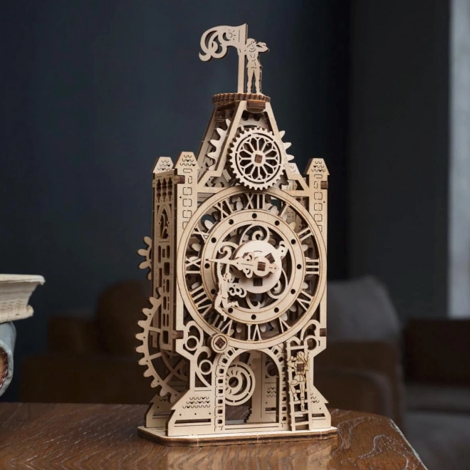 Ugears 3D fa mechanikus kirakó - óratorony