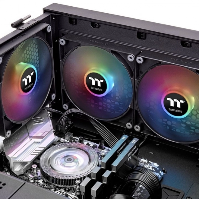 Thermaltake CT120 ARGB 12cm ventilátor, fekete, kétcsomag