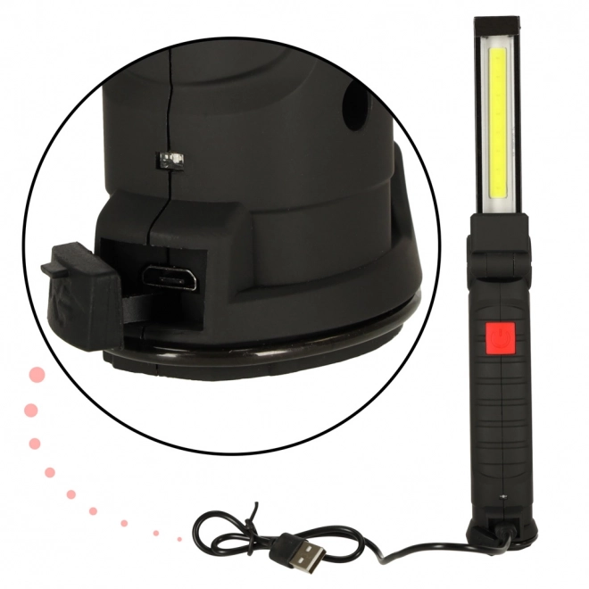 USB munkalámpa LED-del, mágneses és akkumulátoros