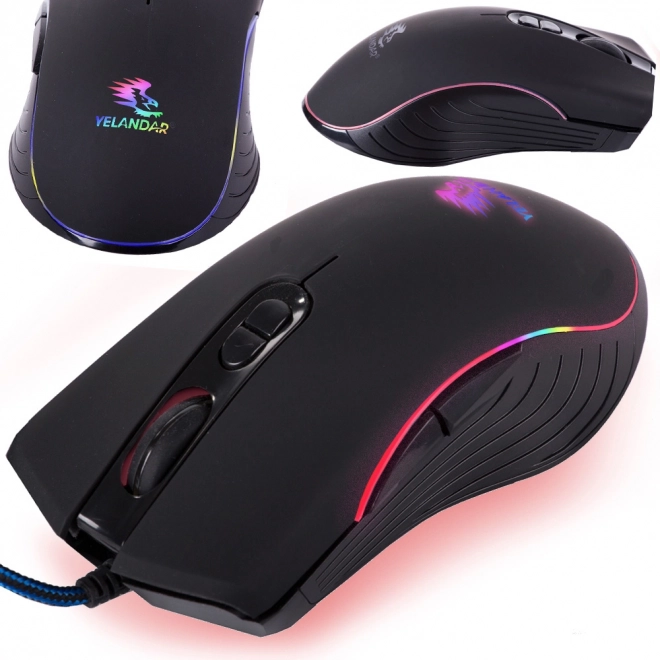 kábelos rgb gaming egér laptopokhoz és pc-hez