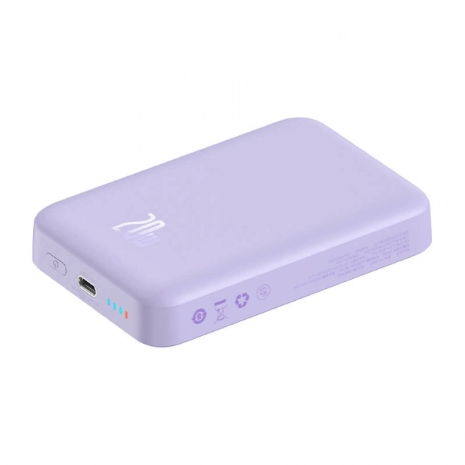 Baseus mágneses mini 10000mAh powerbank lila