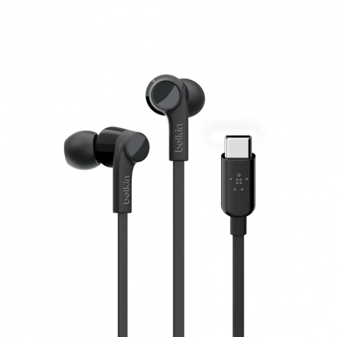 Belkin Rockstar USB-C fekete fülhallgató