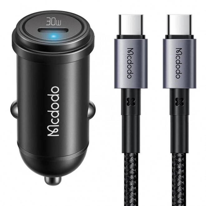 Gyors autós töltő szett USB-C kábellel
