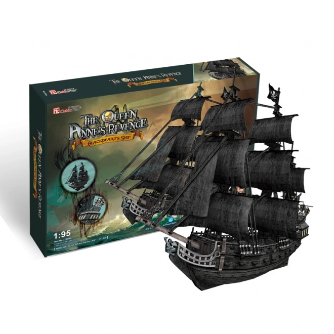 Zemsta Királynő 3D Puzzle Piratahajó Készlet