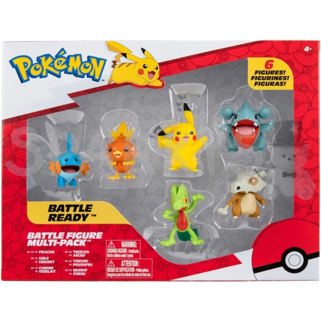 Pokémon figurakészlet 6 darab