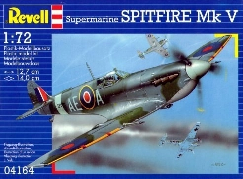 Spitfire Mk V b repülőgép modell készlet