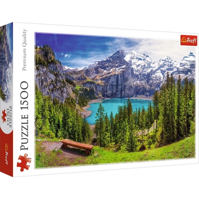 Alpok Oeschinen-tó Puzzle 1500 darabos