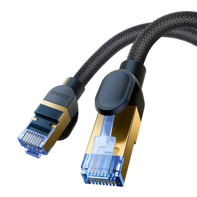 Oplett hálózati kábel CAT.7 RJ45 10Gbps 10m fekete